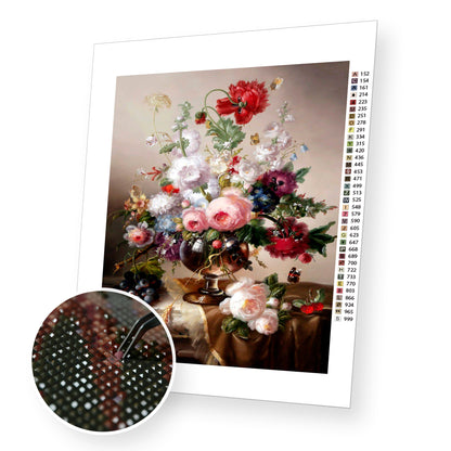 All Kind of Flowers premium diamond painting kit for adults