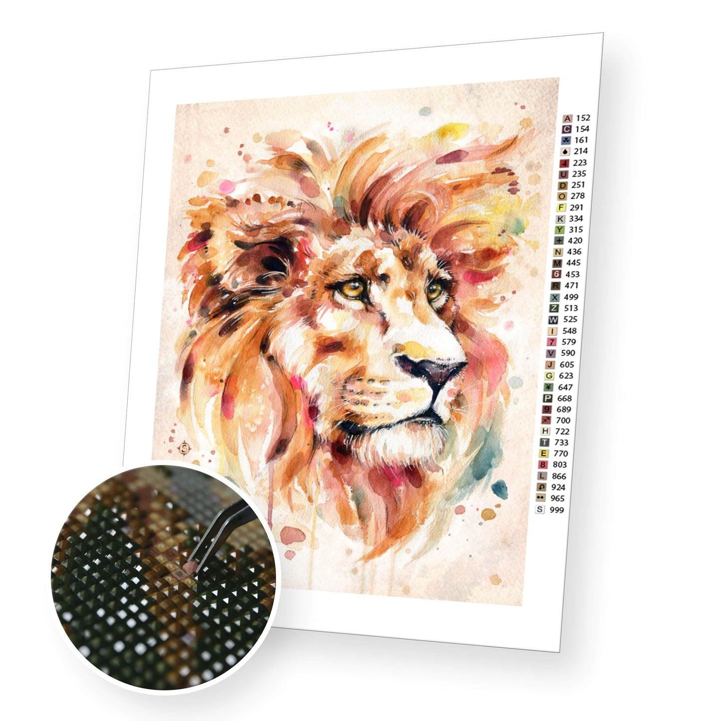 Mighty lion premium diamond painting kit for adults