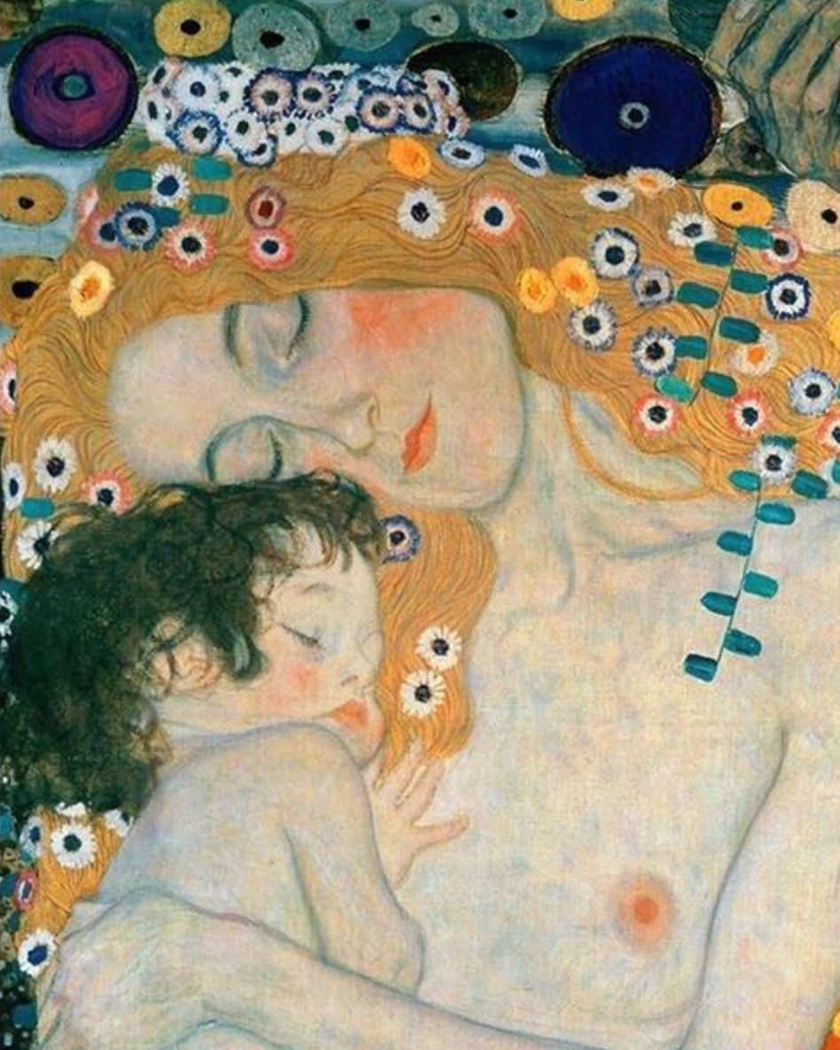 Mãe e Filho por Gustav Klimt