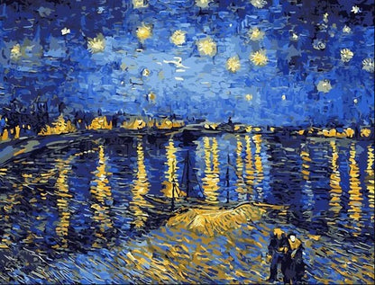 Noite Estrelada sobre o Ródano por Vincent van Gogh