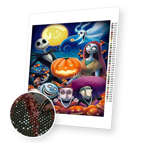 Funny Halloween premium diamond painting kit for adults