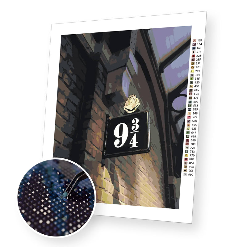 Platform 9 3/4  premium diamond painting kit for adults