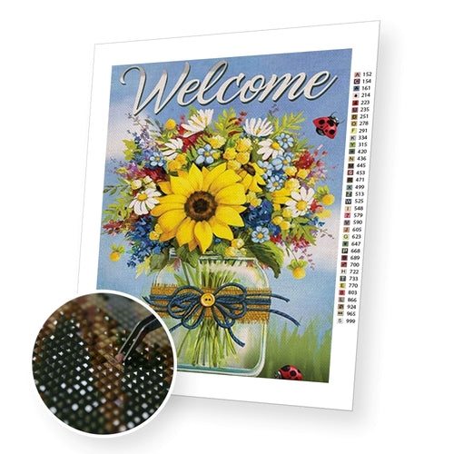 Bouquet of welcome premium diamond painting kit for adults