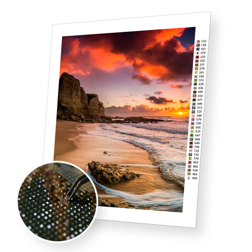 Coast premium diamond painting kit for adults