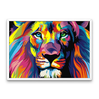 Leão colorido