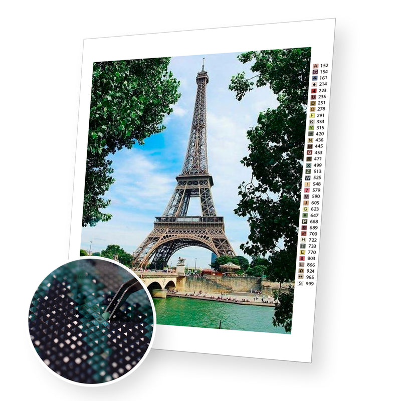 Eiffel Tower premium diamond painting kit for adults