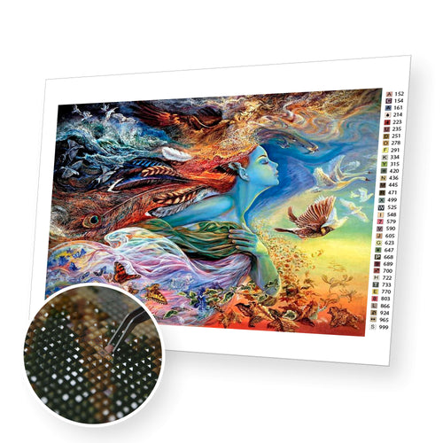 Goddess of the earth premium diamond painting kit for adults