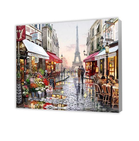 Parisian Cafe - Paint by Numbers