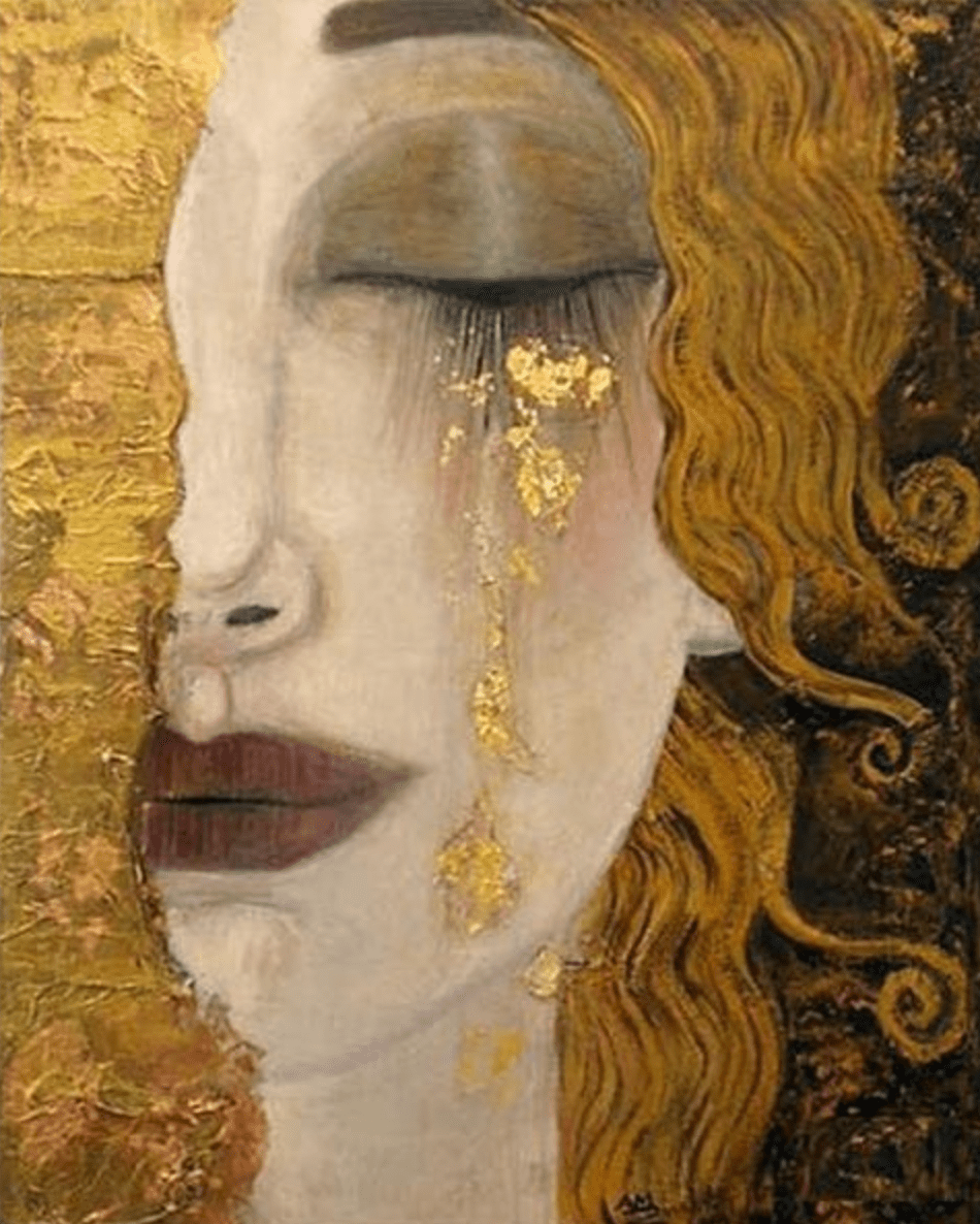 As lágrimas de ouro por Gustav Klimt
