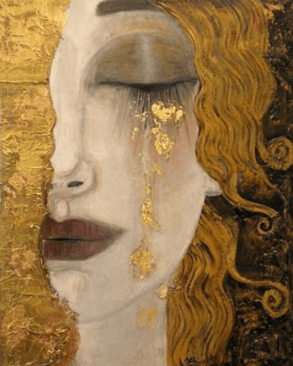 As lágrimas de ouro por Gustav Klimt