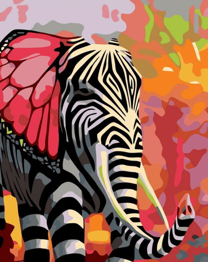 Elefante zebra